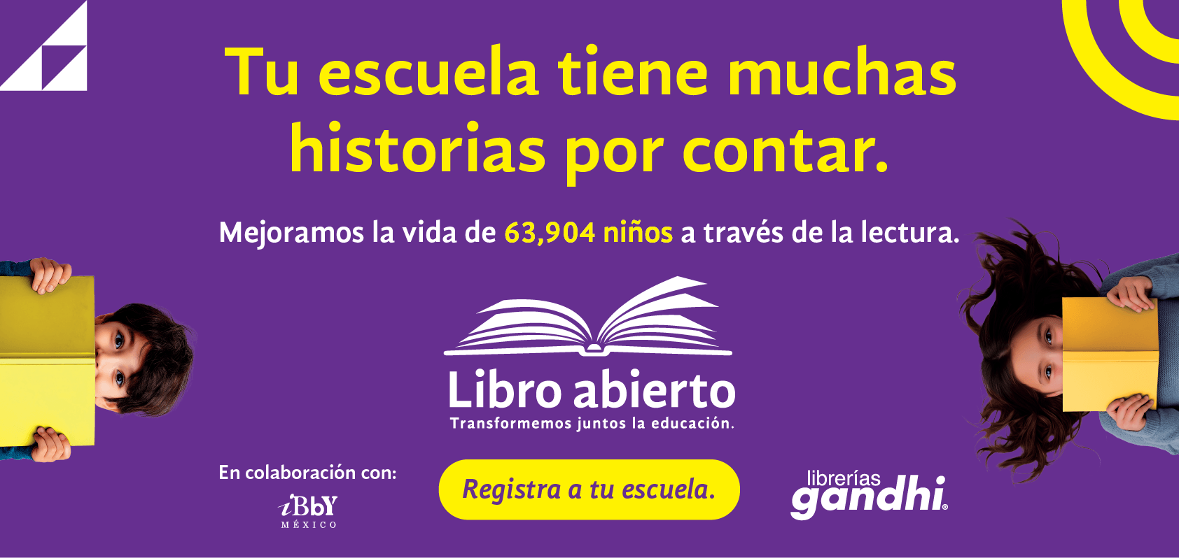 Libro abierto inscripciones