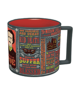 Taza de cerámica blanca con citas en negro de Edgar Allan Poe, ideal para lectores y amantes de la literatura gótica, de Unem