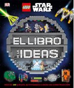 Portada del libro LEGO Star Wars. El libro de las ideas, mostrando naves y minifiguras LEGO en acción y el logo de Star Wars.