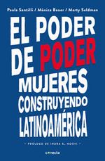 Portada del libro El poder de poder con título grande y nombres de autoras, fondo oscuro con destellos que sugieren energía.