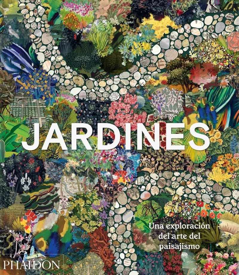 Portada del libro Jardines con un diseño elegante, mostrando la belleza de la naturaleza y el título de la obra.