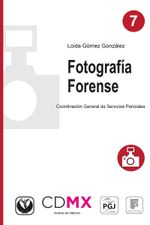 Portada del libro FOTOGRAFIA FORENSE, destacando su título y diseño sobrio.