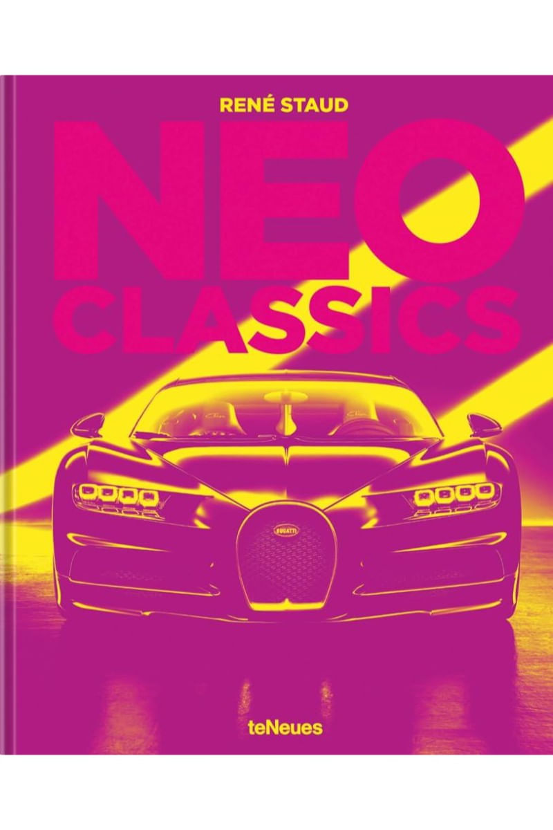 Neo Classics: From Factory to Legendary in 0 Seconds book cover featuring a sleek, high-end sports car, highlighting René Sta