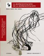 Portada del libro La representación de la representación, mostrando un diseño abstracto que evoca movimiento y arte.