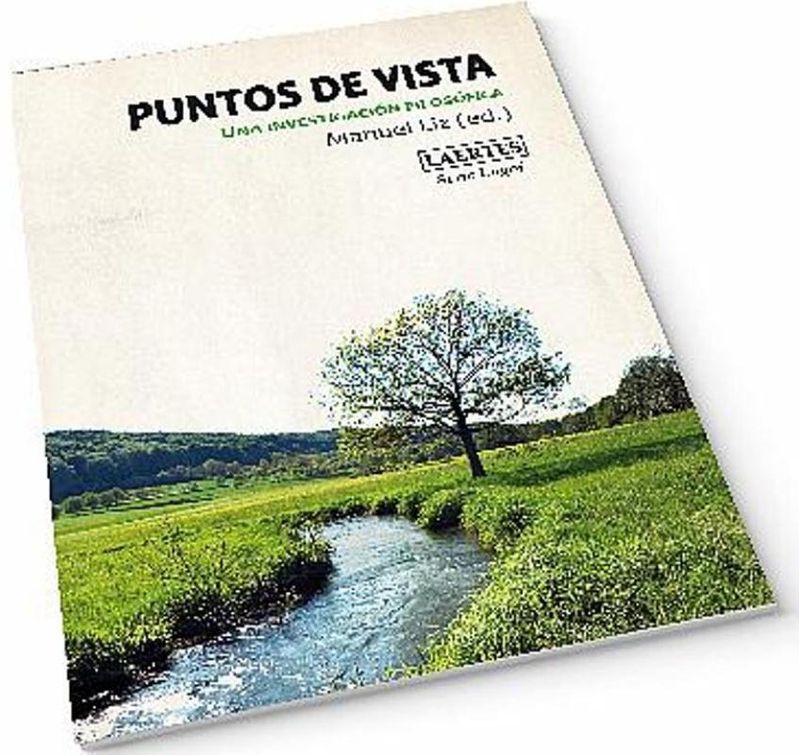 Portada del libro PUNTOS DE VISTA: UNA INVESTIGACION FILOSOFICA de Manuel Liz, con encuadernación rústica y solapas.