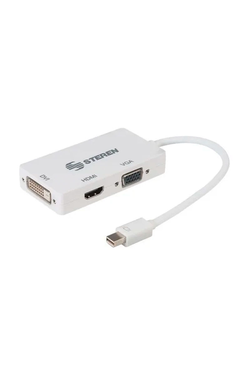 ADAPTADOR MINI DISPLAYPORT THUNDERBOLT A VGA HDMI DVI Librerias Gandhi