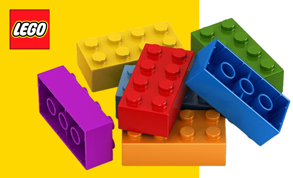 Landing de Lego, bloques de Lego